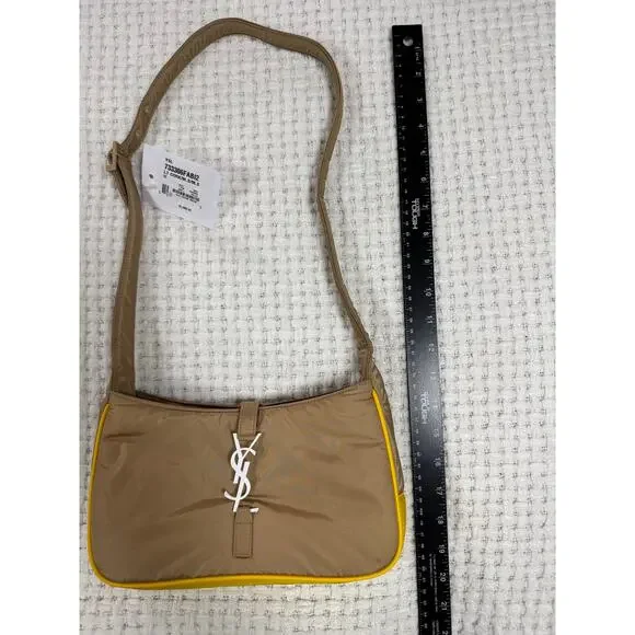 YSL Saint Laurent Women’s Le 5 À 7 Nylon Shoulder Bag Crossbody Made In Italy - Picture 14 of 16
